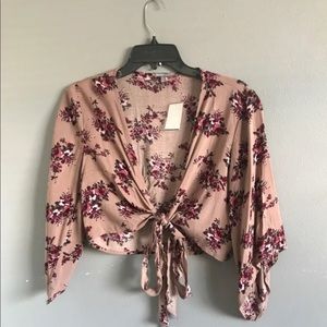 Charlotte Russe floral crop top